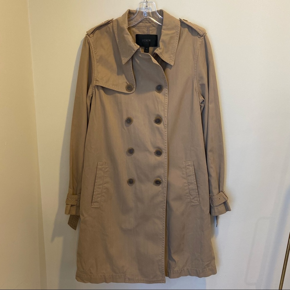 J. Crew Tan Trench Coat